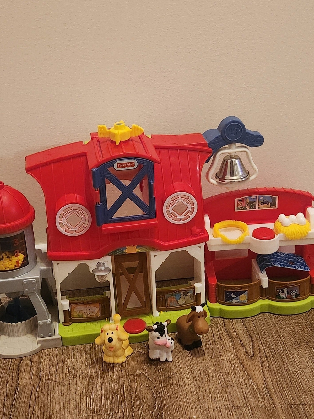Fisher-Price Red and Blue Barn Playset with Farm Animals